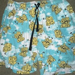 Nickelodeon SpongeBob SquarePants men's cotton blend sleep shorts size medium